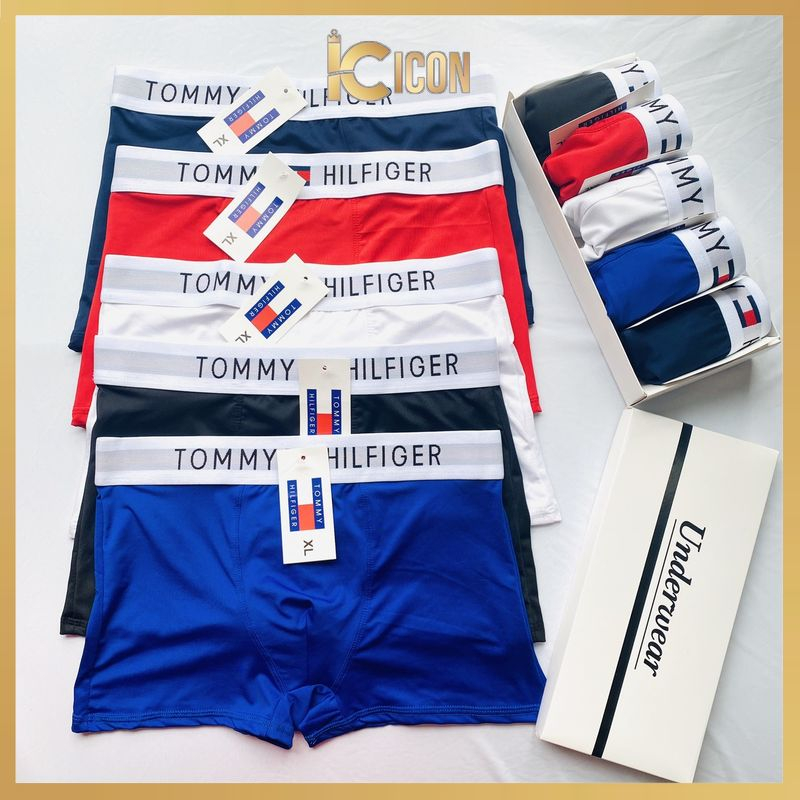 Quần lót nam cao cấp, quần boxer sịp đùi nam chất liệu thun lạnh co dãn 4 chiều thoáng mát (CHE TÊN) SD04 ICON