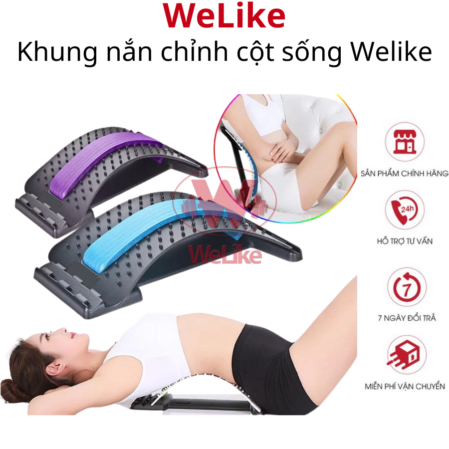 Khung nắn chỉnh cột sống Welike - Dụng cụ massage lưng định hình cột sống toàn thân điều trị thoát vị đĩa đệm, đau lưng
