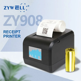 Máy in hóa đơn Zywell ZY908 - Bắt WIFI không cần đi dây mạng phù hợp kiotviet, sapo, pos365, cukcuk, ipos