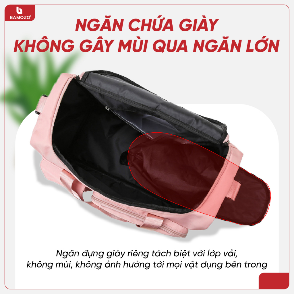 Túi xách du lịch Bamozo, Túi trống thời trang cao cấp chống nước, có ngăn đựng giày - TX01