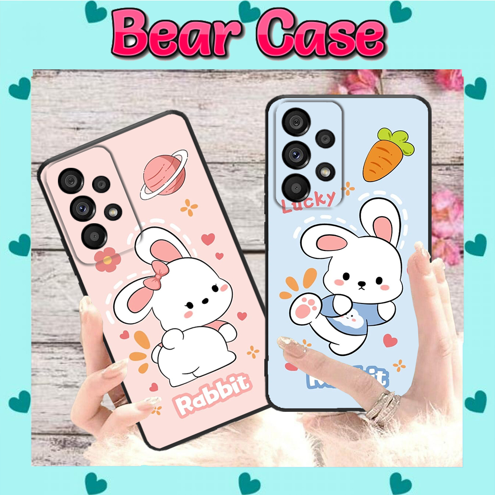 Ốp Samsung hình cặp thỏ trắng đáng yêu A03 A03s A04 A11 A12 A13 A14 A22 A23 A30 A32 A33 A34 A50 A30s A52 A53 A54 A72 A73