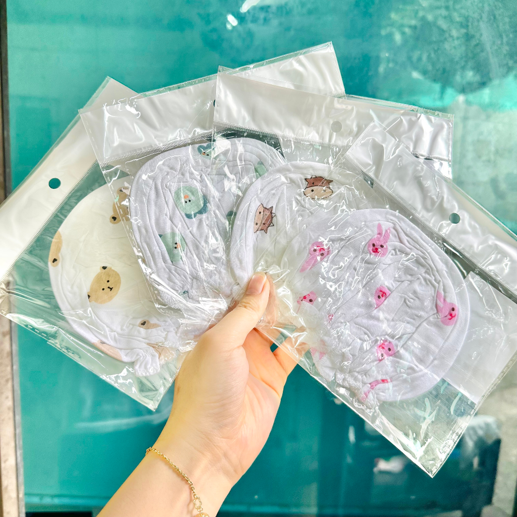 Mũ bèo sơ sinh thun lạnh bo chun mềm mại, đáng yêu cho bé từ 0-2 tháng tuổi