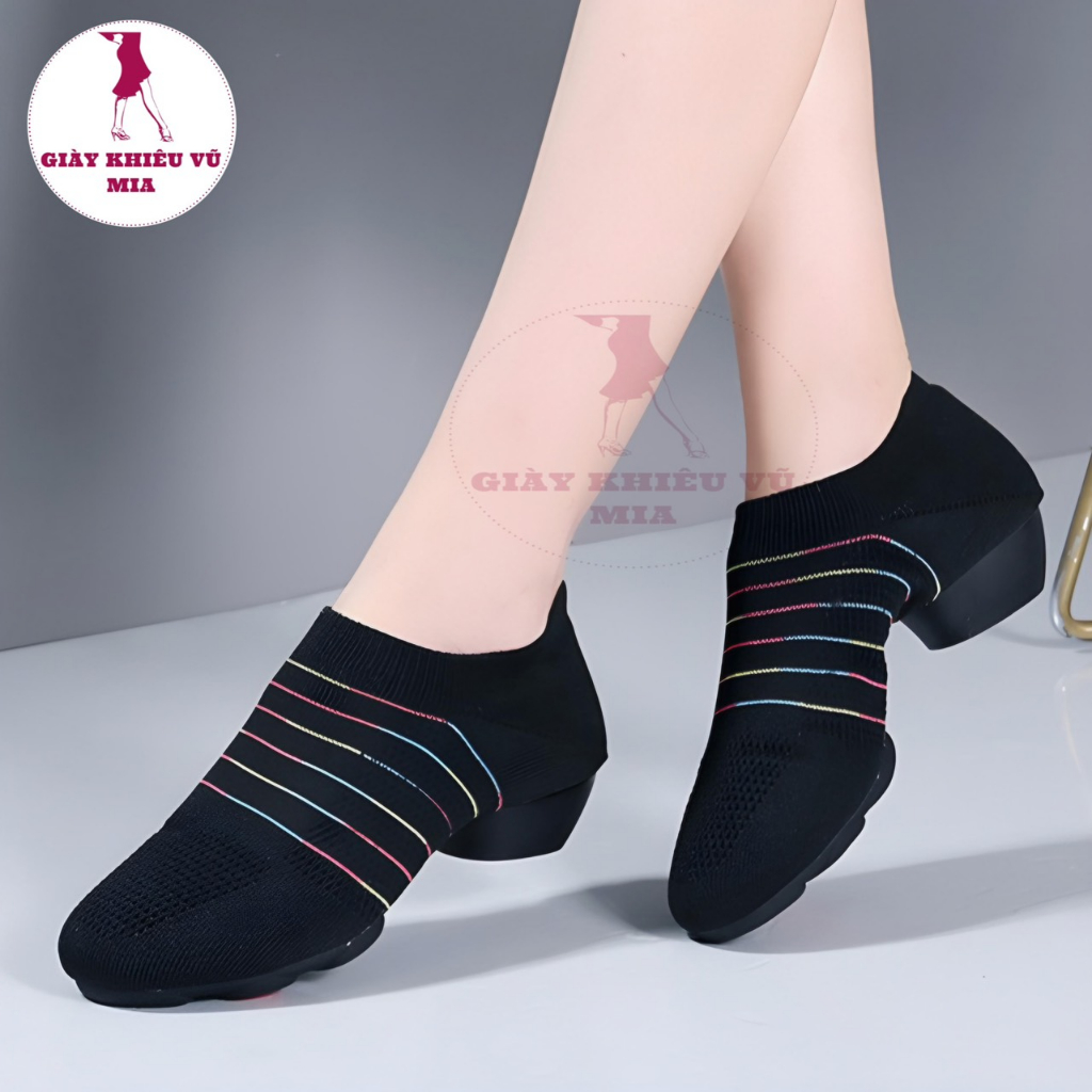 Giày Khiêu Vũ Thể Thao Dệt Không Dây