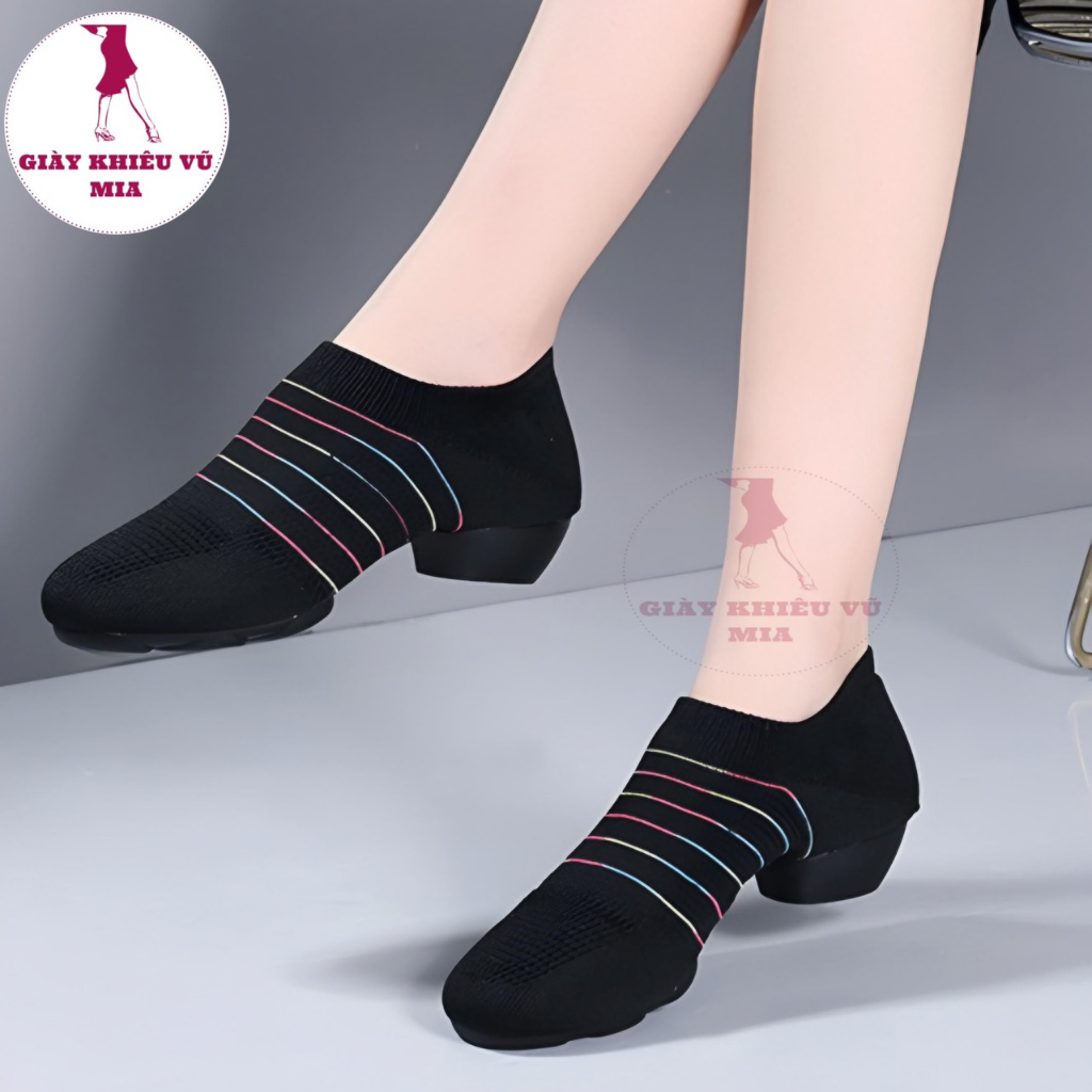 Giày Khiêu Vũ Thể Thao Dệt Không Dây
