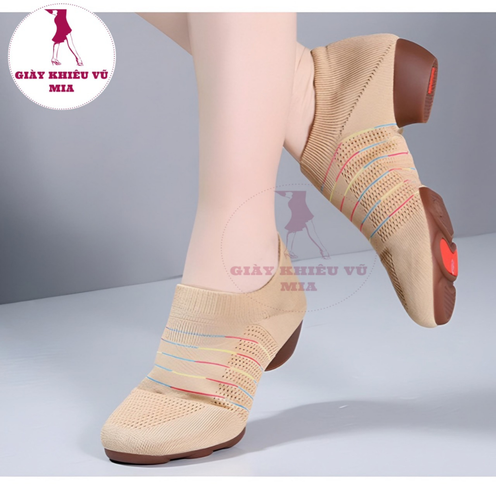 Giày Khiêu Vũ Thể Thao Dệt Không Dây