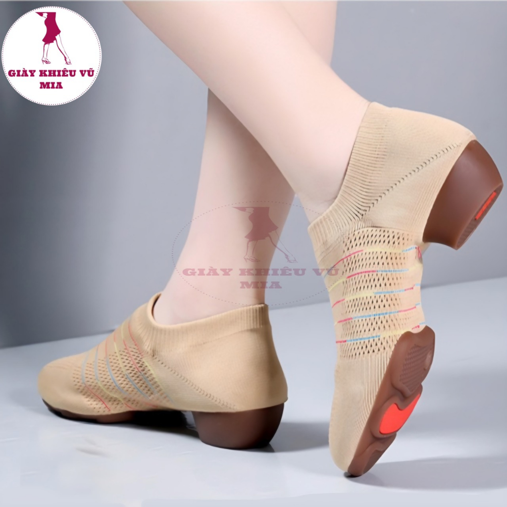 Giày Khiêu Vũ Thể Thao Dệt Không Dây