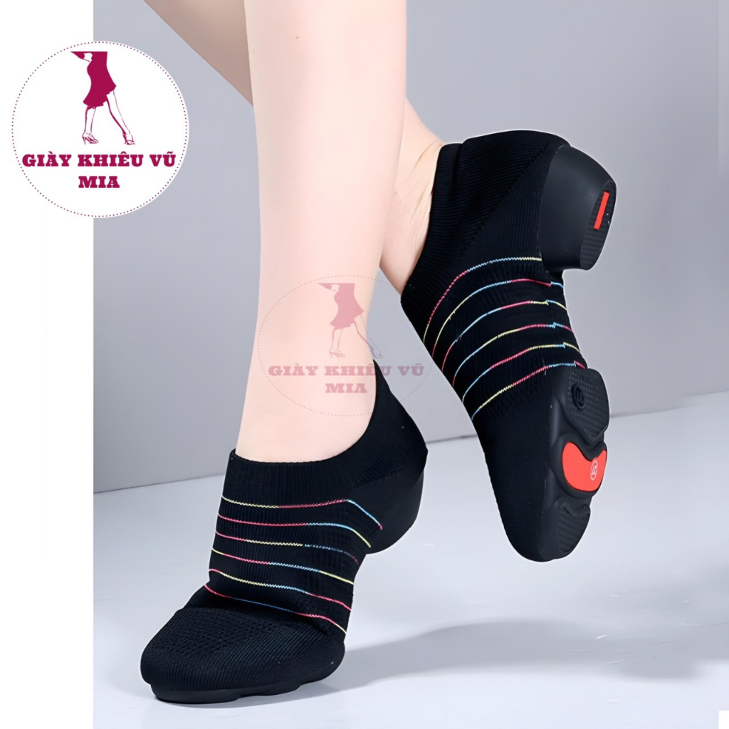 Giày Khiêu Vũ Thể Thao Dệt Không Dây