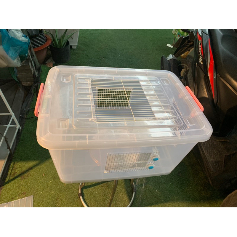 Thùng nhựa gắn sẵn mặt lưới nuôi hamster 60L - 90L