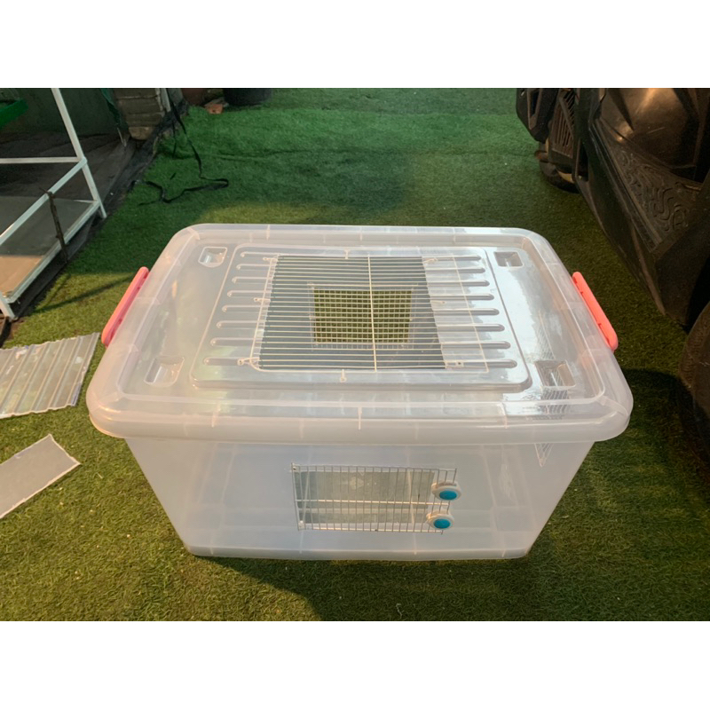 Thùng nhựa gắn sẵn mặt lưới nuôi hamster 60L - 90L