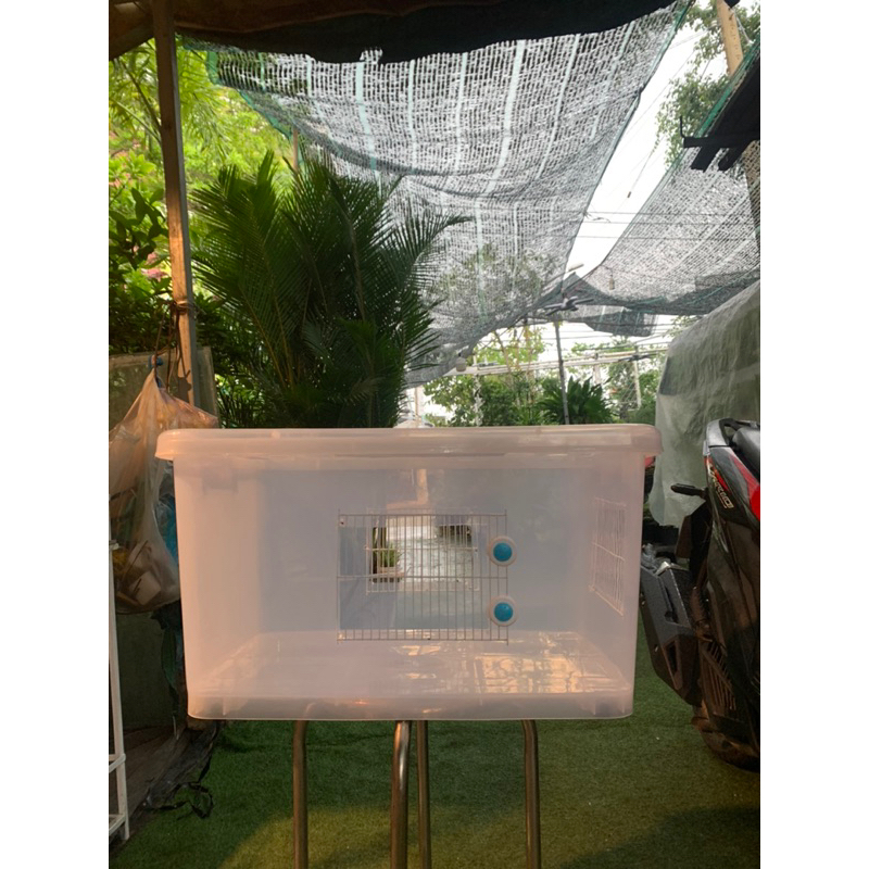 Thùng nhựa gắn sẵn mặt lưới nuôi hamster 60L - 90L