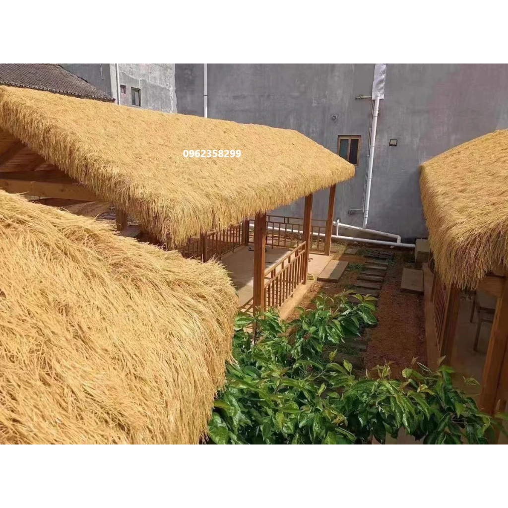 Cỏ Rơm Vàng Nhân Tạo cao cấp  LƯU Y  giá 1 cây 20m vuông