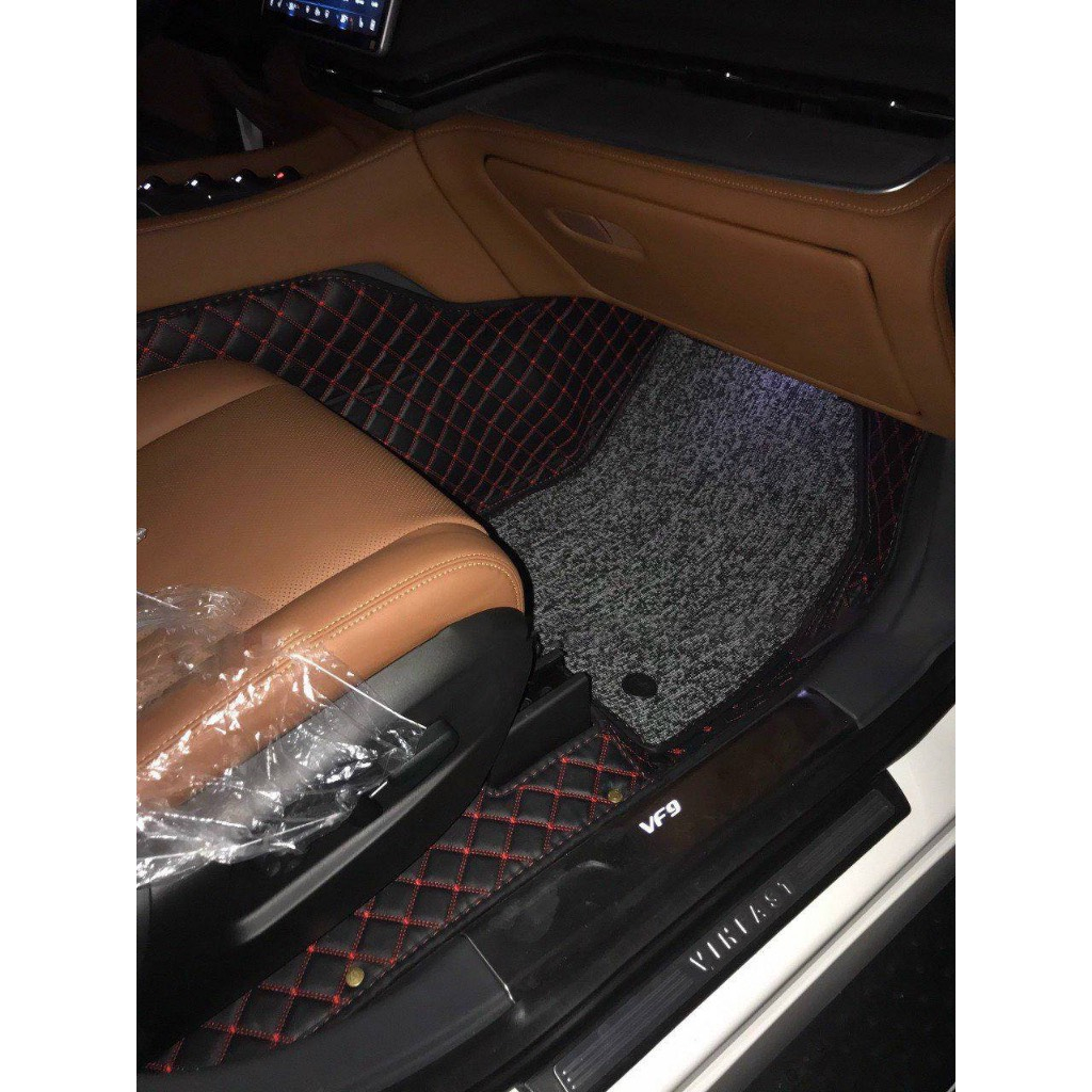 Lót sàn 5D 6D cao cấp cho Vinfast VF9 chống nước không mùi trải kín sàn xe