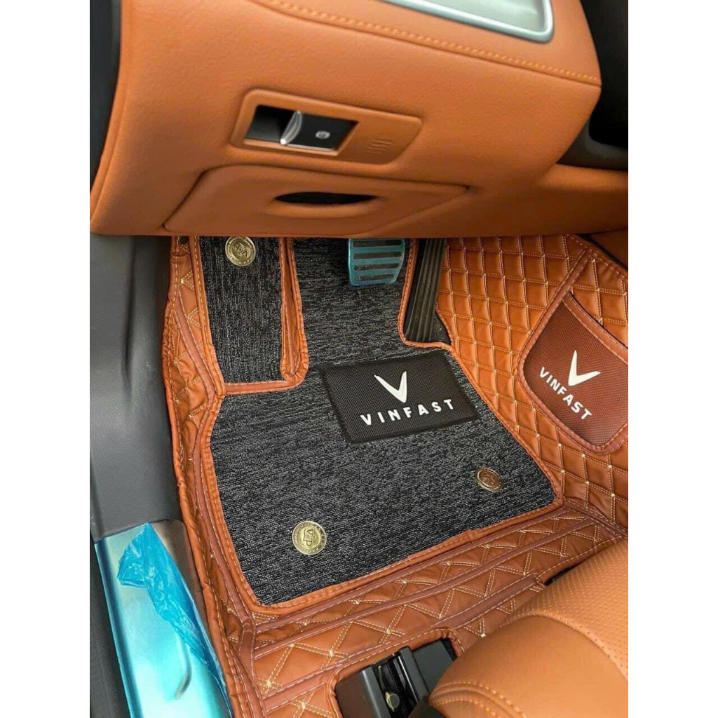 Lót sàn 5D 6D cao cấp cho Vinfast VF9 chống nước không mùi trải kín sàn xe