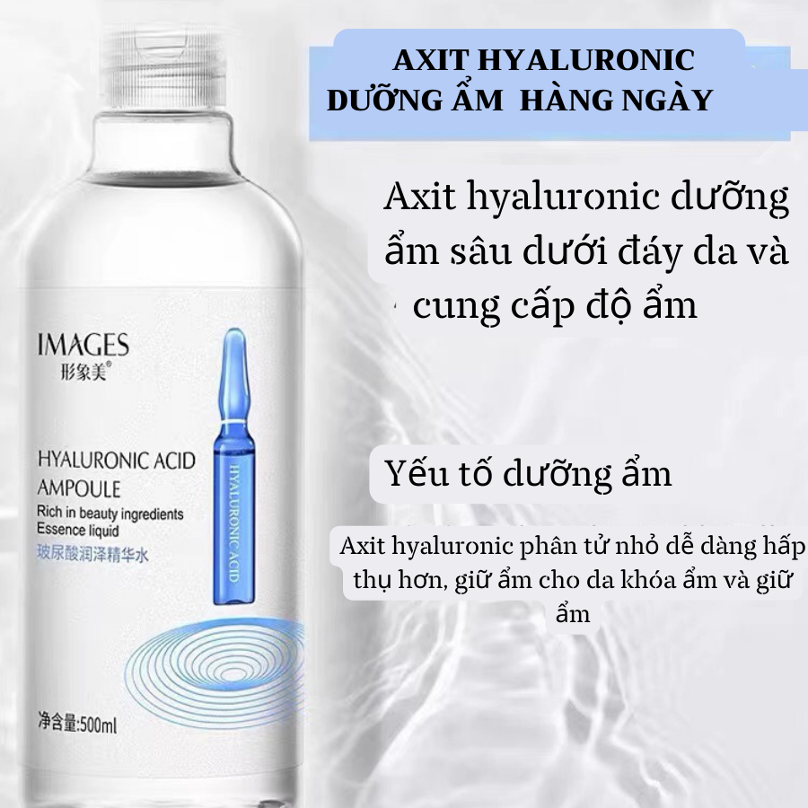 300ml Toner, Nước Hoa Hồng Tinh Chất Cấp Nước Dưỡng Ẩm Cho Da Chiết Xuất Hyaluronic Acid