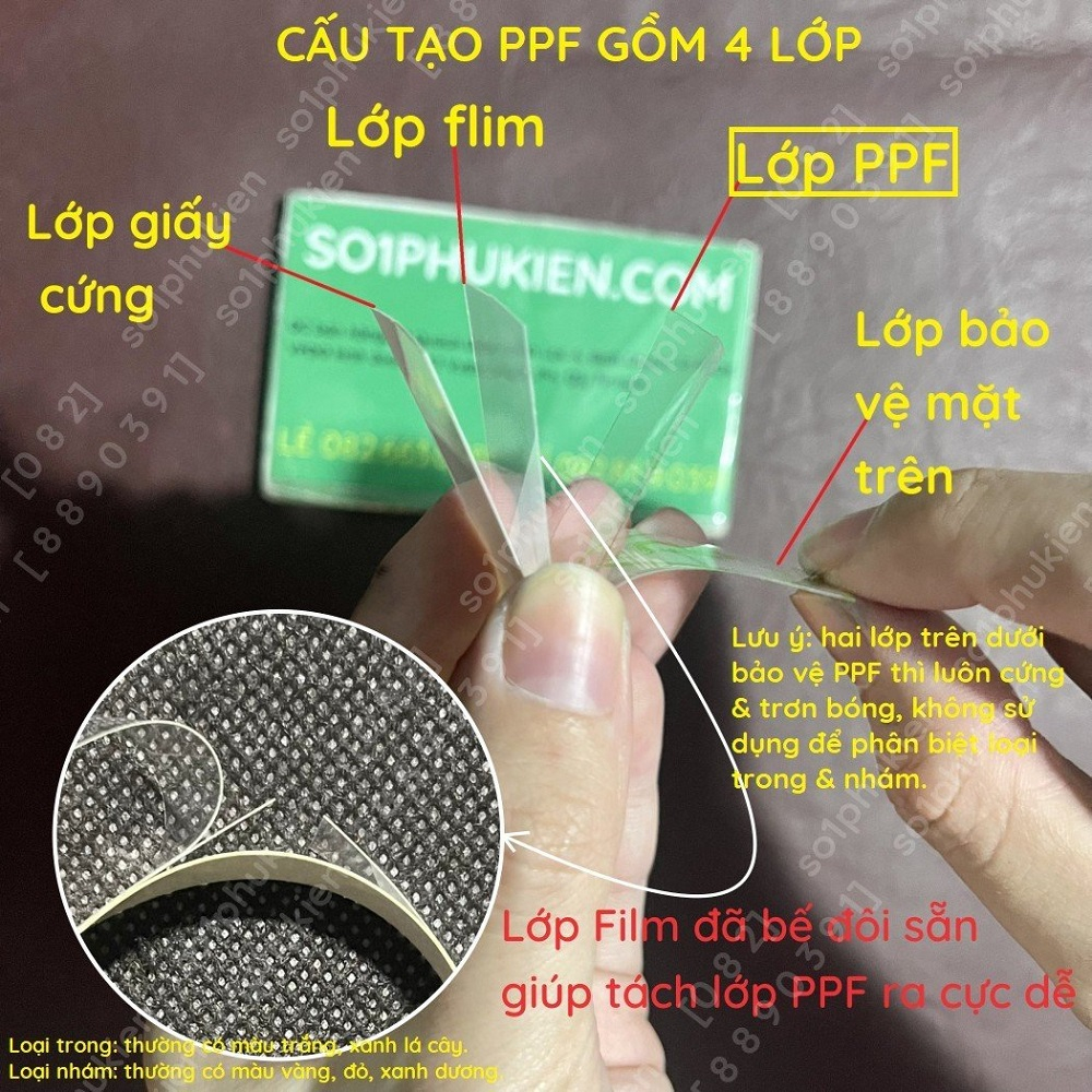 Dán PPF mặt lưng full viền cho iPhone 15/ 15 Plus / 15 Pro/ 15 Pro max  trong, nhám, hoạ tiết