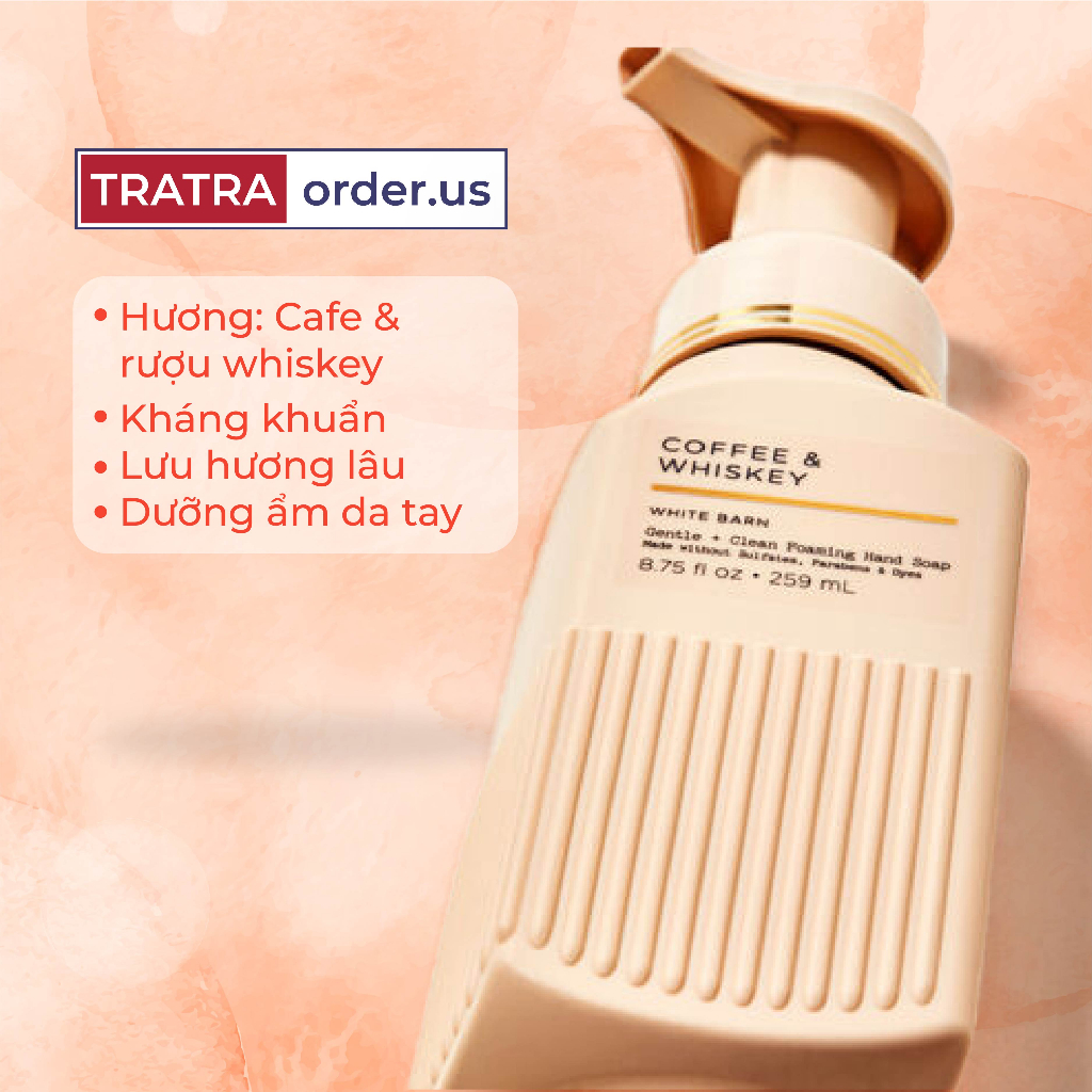 Nước rửa tay tạo bọt Bath & Body Works 259ml - Sát khuẩn, lưu hương