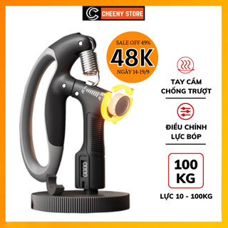 Kìm Bóp Tập Cơ Tay, Kìm Tập Cơ Tay Có Đếm Số Kìm Tập Tay Có Lò Xo Điều Chỉnh Lực 5-100kg