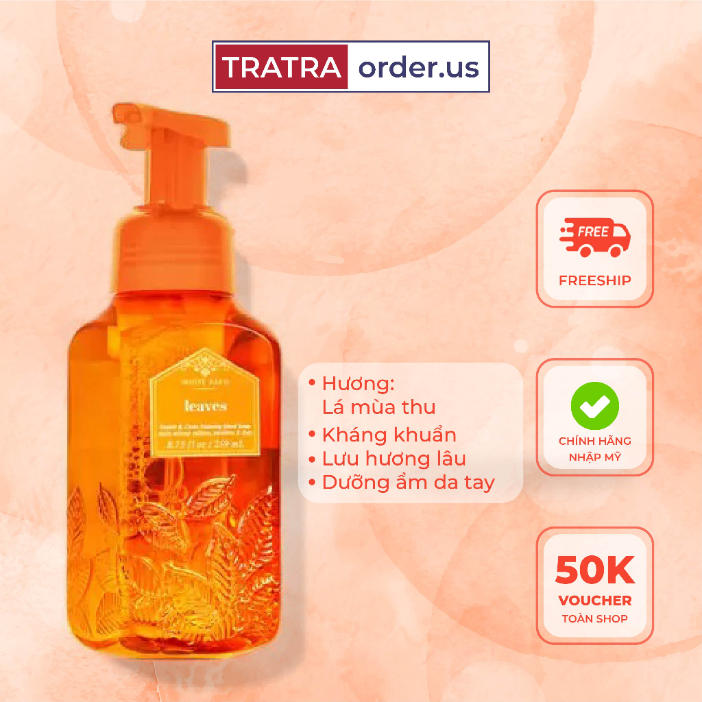 Nước rửa tay tạo bọt Bath & Body Works 259ml - Sát khuẩn, lưu hương