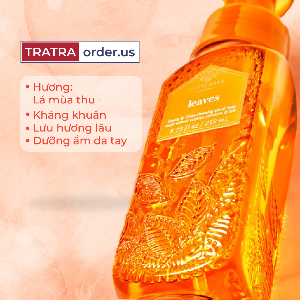 Nước rửa tay tạo bọt Bath & Body Works 259ml - Sát khuẩn, lưu hương