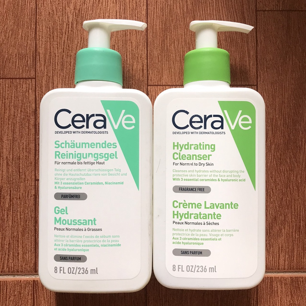 Sữa rửa mặt CERAVE , da dầu, da mụn, da khô, mọi loại da - 236ml chính hãng