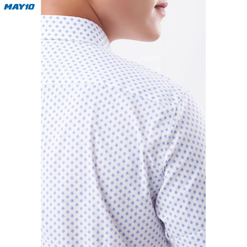 Áo sơ mi nam cộc tay May 10 form SlimFit mã 010121135 347