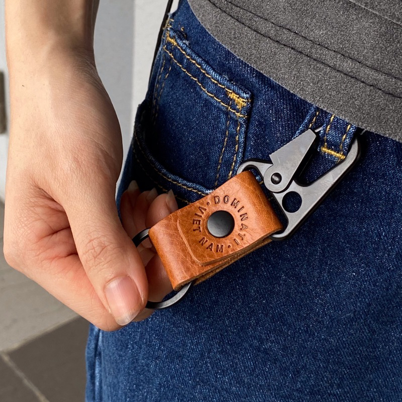 Móc khoá Biker Dominati - Leather handmade keychain