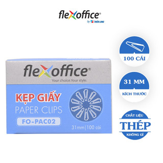 Combo 20 hộp Kẹp giấy Flexoffice FO-PAC02