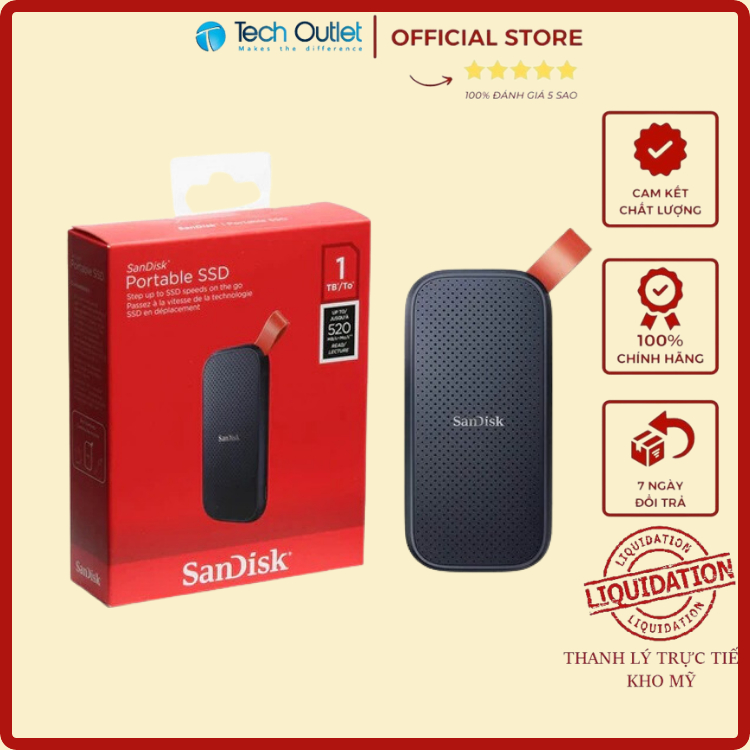 Ssd di động Sandisk E30 portable 1tb SDSSDE30-1T00-G25