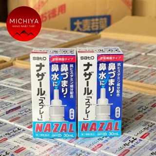 Xịt xoang Nazal Nhật Bản 30ml, Xịt mũi Nazal Nhật Bản