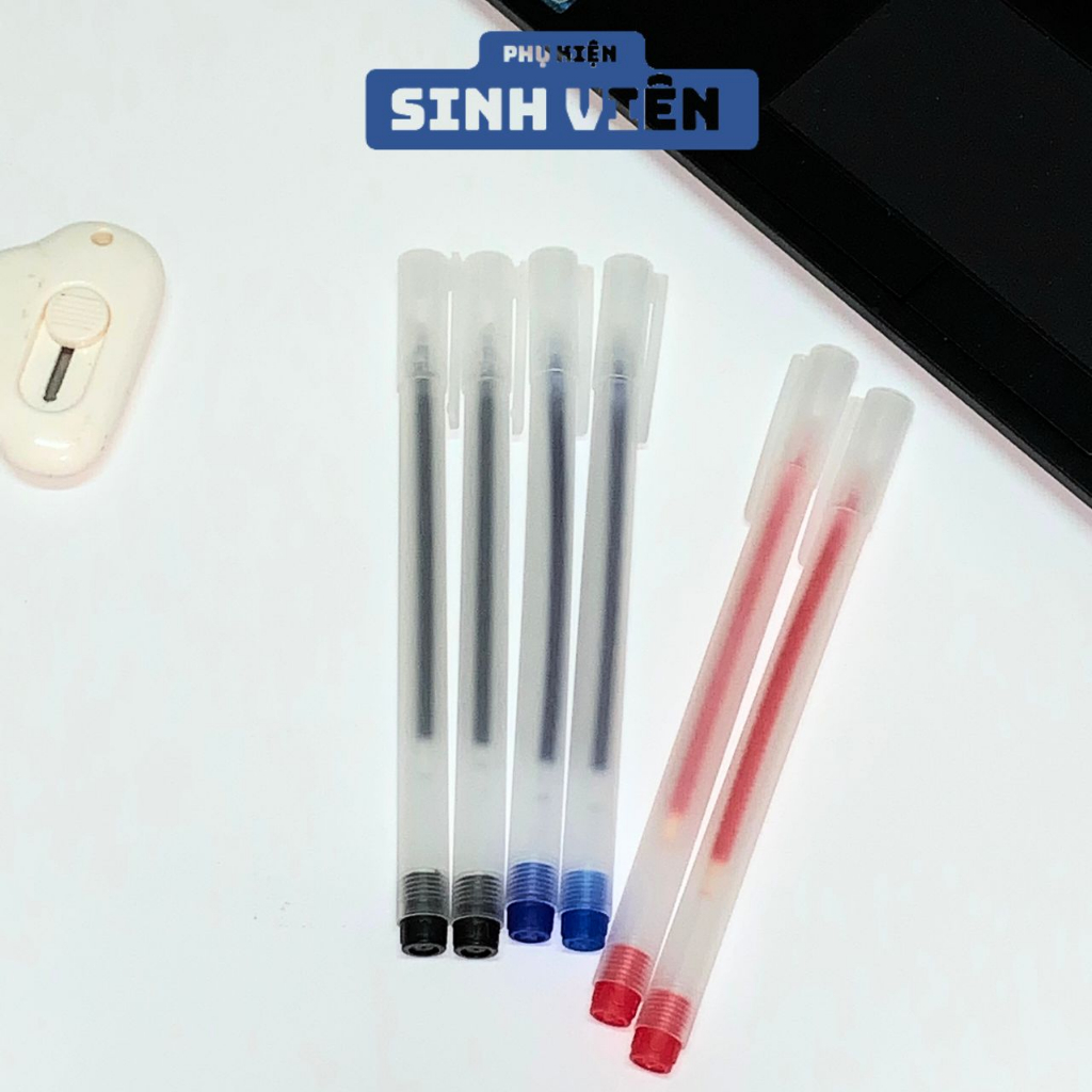 Bút Bi Nước Văn Phòng Mực Gel Ngòi 0.5mm (Xanh/ Đen/ Đỏ) - Bút Mực Nước | Phụ Kiện Sinh Viên.