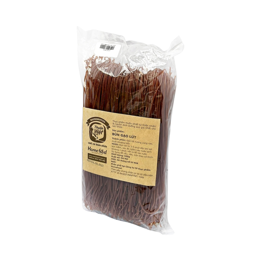 Bún gạo lứt Homefood 500g ăn kiêng, giàu dinh dưỡng