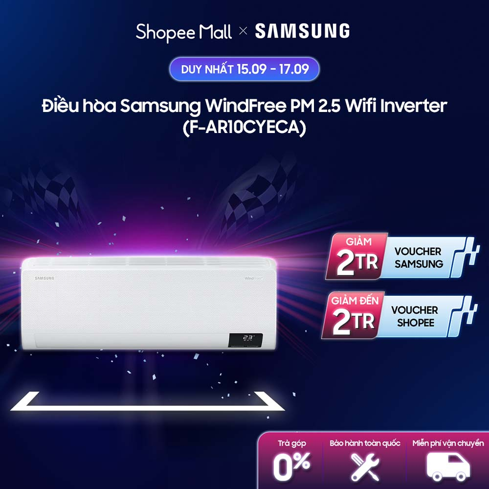 Điều hòa Samsung WindFree PM 2.5 Wifi Inverter F-AR10CYECA
