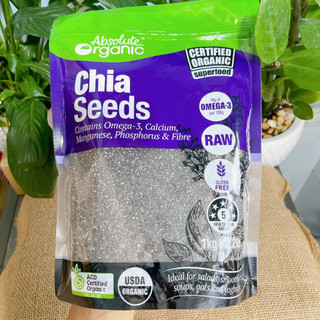 Hạt chia Úc Absolute Organic Túi 1kg Chuẩn Organic Sạch Đều Đẹp Date Mới Nhất