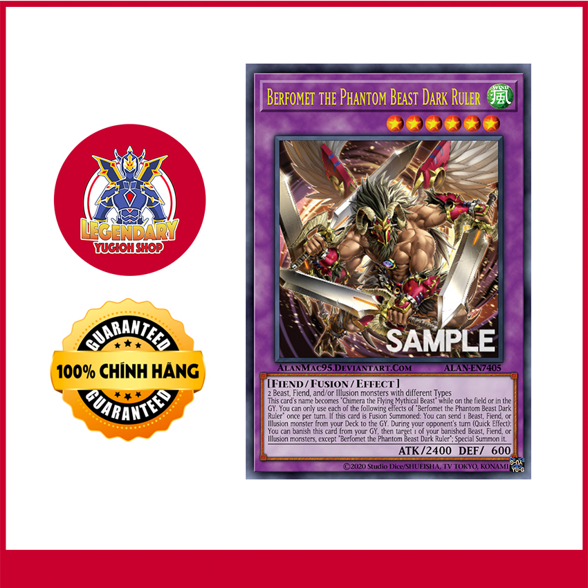 [EN-JP][Thẻ Bài Yugioh Chính Hãng] Berfomet the Mythical King of Phantom Beasts