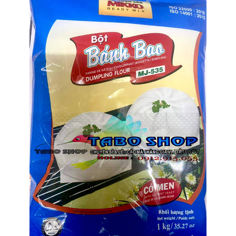 Bột Bánh Bao Có Men 1Kg - MIKKO Có sẵn gói men