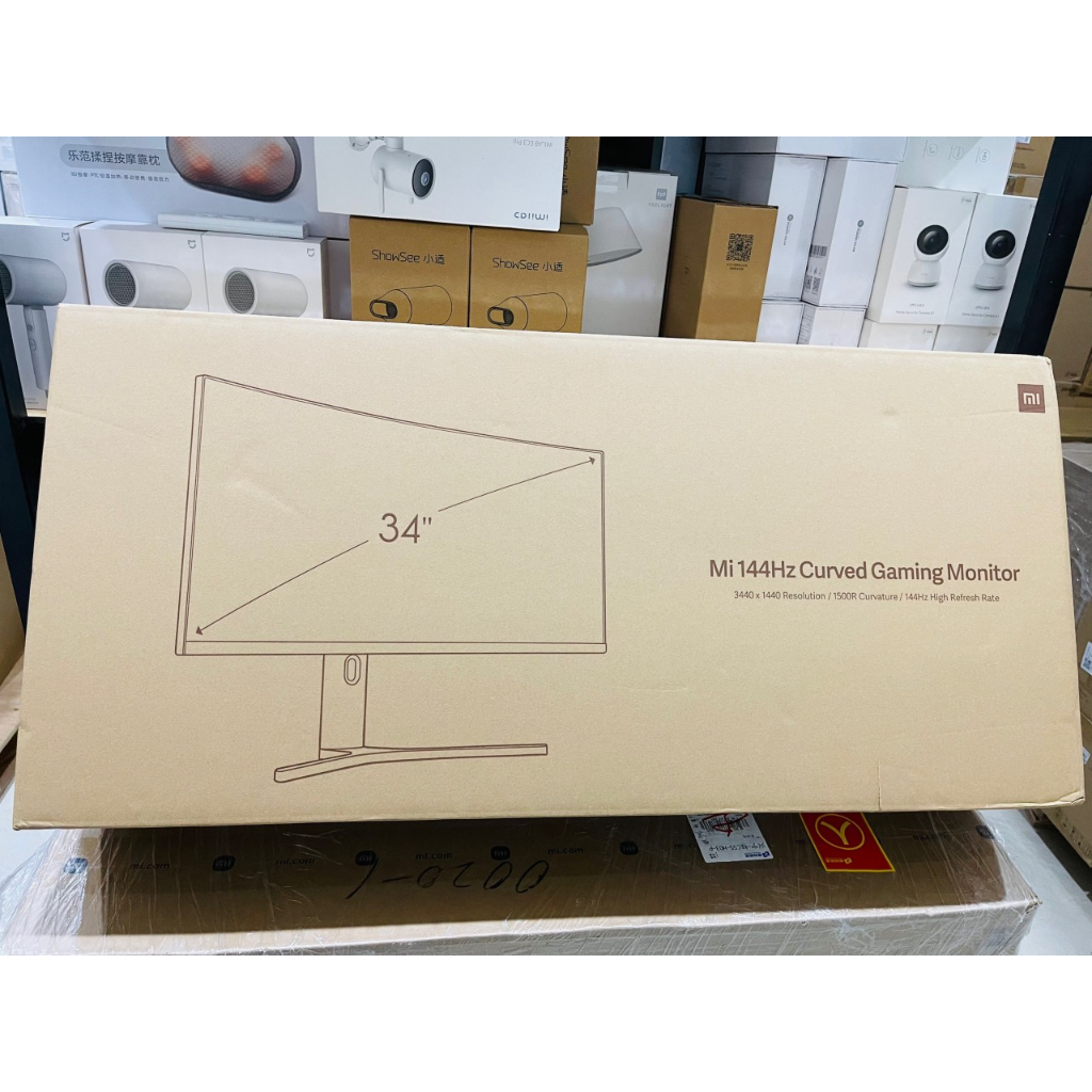 Màn hình máy tính pc cong xiaomi 34 inch 144hz độ phân giải 2k