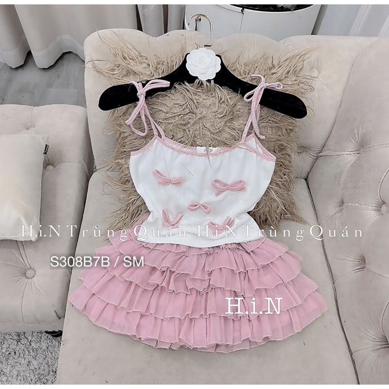 ❤️Set 2s cột vai nơ xinh cao cấp