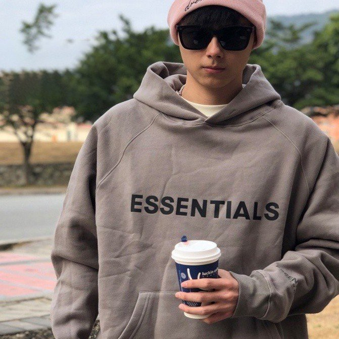 ÁO HOODIE NAM NỮ, ÁO KHOÁC NỈ IN HÌNH CHỮ ESSETIALS FROM RỘNG DÀI TAY