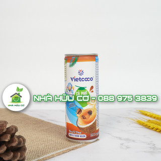 Cà phê sữa dừa Vietcoco 240ml - Nhà hữu cơ