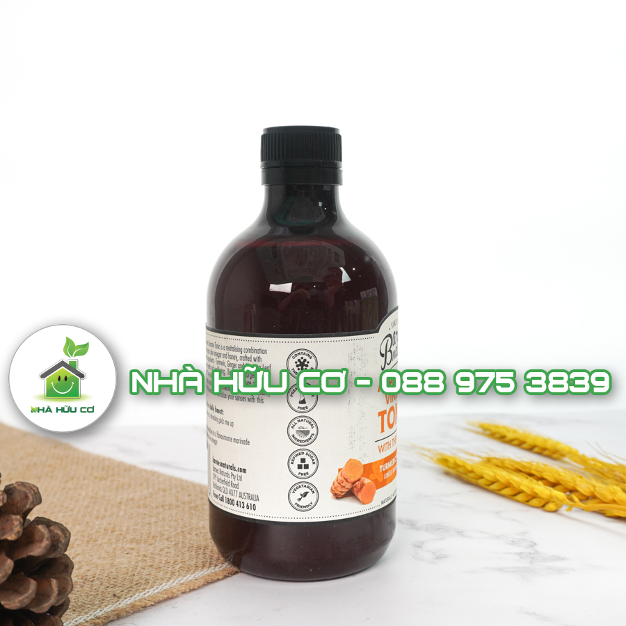 Giấm táo TONIC    BARNES NATURAL - 500ml - Date: 07/2025