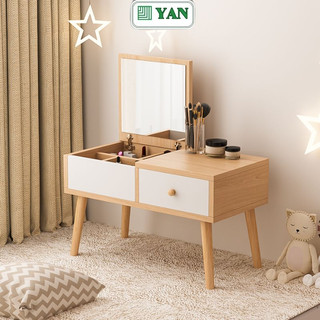 Bàn trang điểm bàn phấn mini kèm gương nhiều hộc có ngăn kéo tiện lợi
