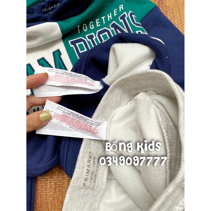 Bộ Nỉ Hoodie Bé Trai Thêu CHAPIONS Phối Màu PR