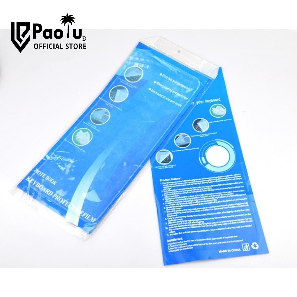 Miếng Phủ Bàn Phím Laptop 13 -14 in & 15 - 17 & 12 & 10 inch Silicon Chống Nước, Chống Bụi Bẩn, Chống Bám Dơ - Paolu