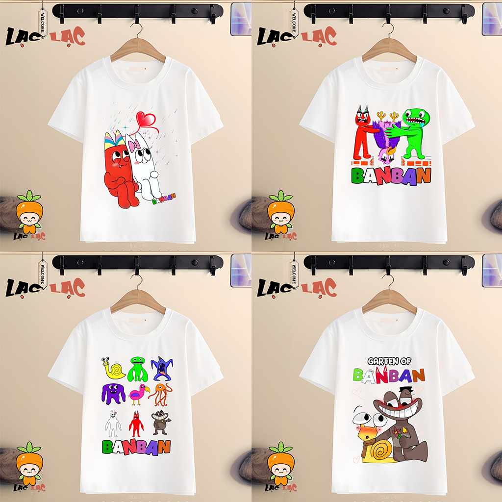 Áo Thun In Hình Garten Of Banban Group All Characters Cho Bé