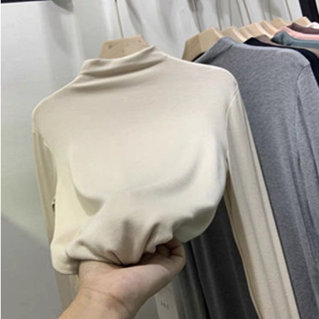 Áo thun giữ nhiệt Quảng Châu màu trơn siêu mịn nhiều màu size S-2XL | BigBuy360 - bigbuy360.vn