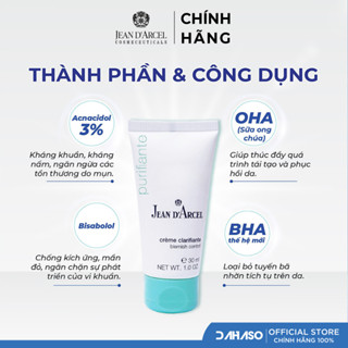 Kem Giảm Mụn Jean D Arcel Blemish Control 30ml - Dahaso Skincare