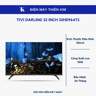 Tivi Darling 32 inch 32HD964T2 - Bảo Hành 24 Tháng Toàn Quốc