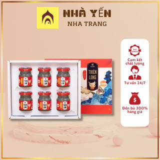 Nước Yến chưng đường phèn Thiên Long 50% yến - Hộp 6 lọ