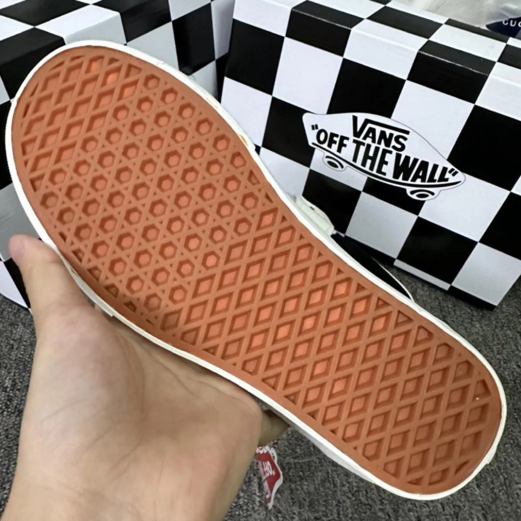 🎀 FlashSale 🎀 Giày Vans Dán Nam Nữ, Giày Vans Dán Đen Trắng Thể Thao hàng Đẹp Full Box,