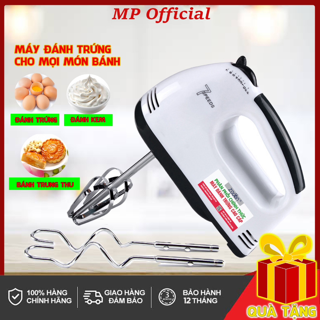 Máy Đánh Trứng Cầm Tay 7 Tốc Độ Công Suất 180W - MP Official